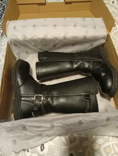 Botas de cuero negras Hush Puppies Niña - miniatura 5