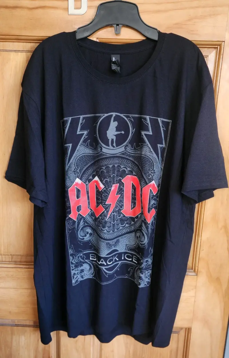 Polera negra AC/DC Black Ice para hombre - 2