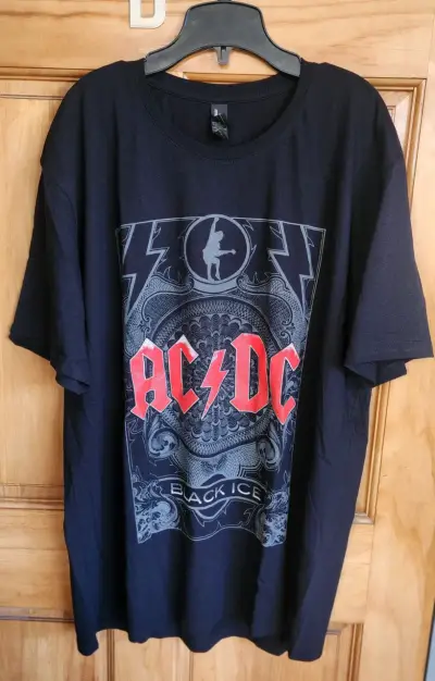 Polera negra AC/DC Black Ice para hombre - miniatura 2