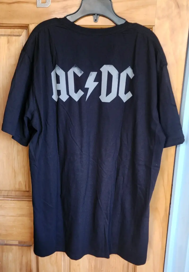 Polera negra AC/DC Black Ice para hombre - 3