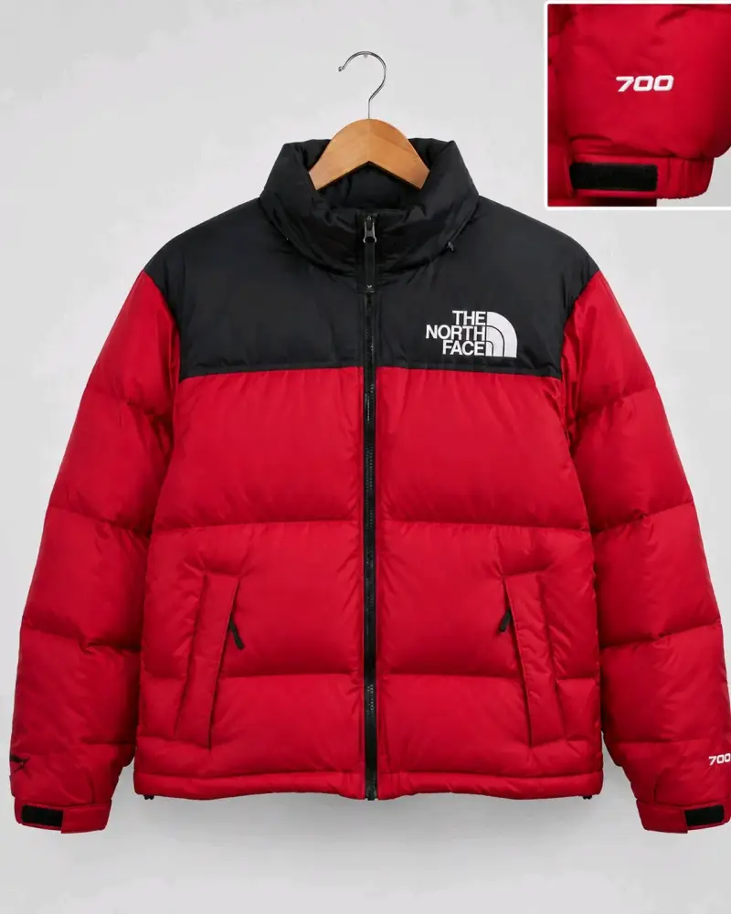 Chaqueta TNF roja y negra