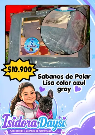 Sábanas de polar 2 plazas con diseño - miniatura 2