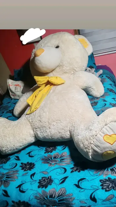 Osito de Peluche Gigante con Lazo Amarillo - miniatura 1