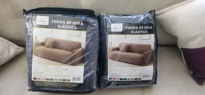 Fundas de Sofá Elásticas Nuevas Color Gris - miniatura 2