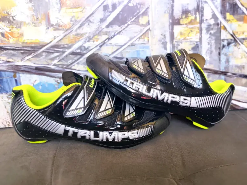 Zapatillas de ciclismo Tiebao negras con velcro - 2
