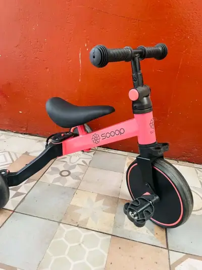Bicicleta de equilibrio para niños Scoop rosa - miniatura 1