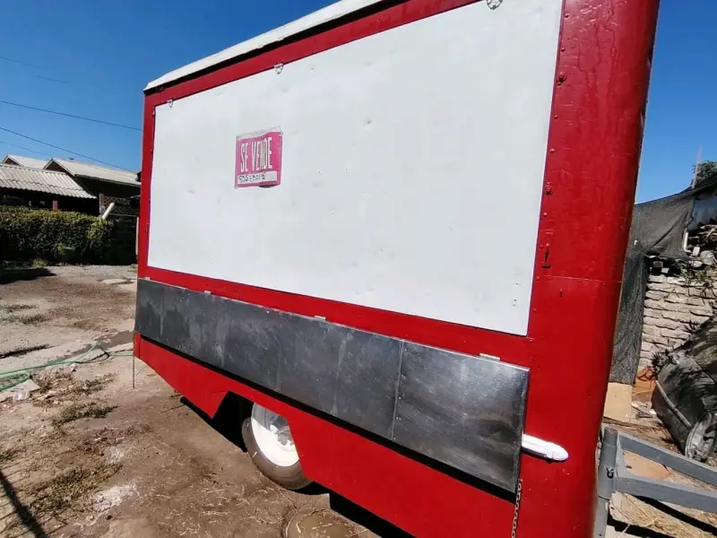 Carro de Comida Rápida Rojo con Equipamiento - 2
