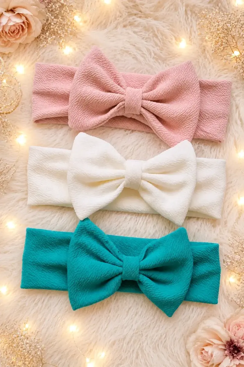 Cintillos Flor Perla para Niñas en Varios Colores - 2