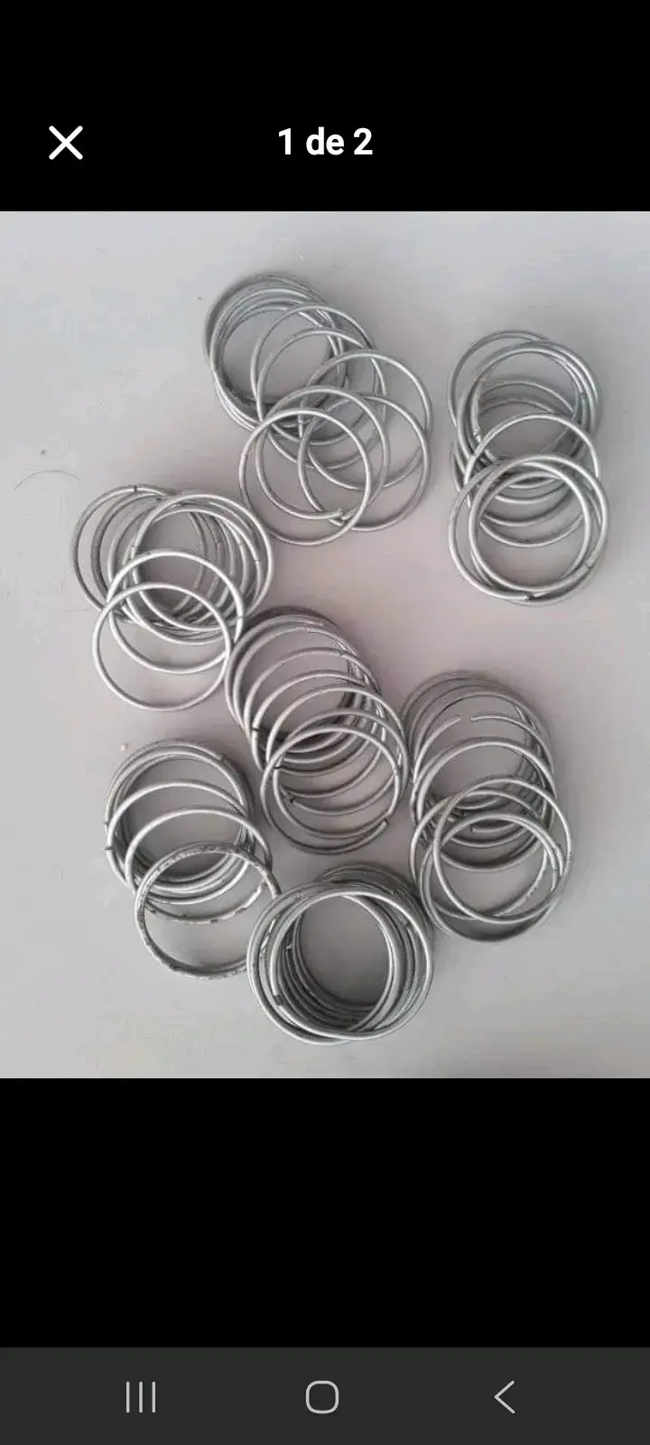 46 Argollas de metal para cortinaje y bisutería - 1