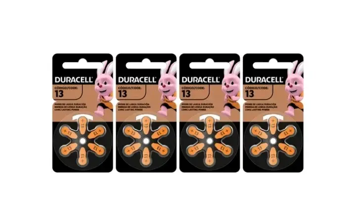 Pilas auditivas Duracell 13 paquete de 6