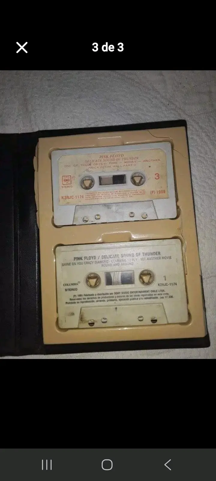2 Casettes Pink Floyd Delicate Sound of Thunder - 3