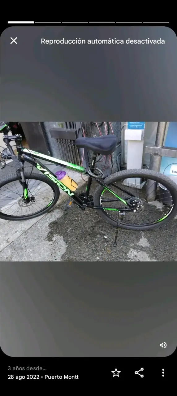 Bicicleta Vision Mountain Bike Negra y Verde - 2