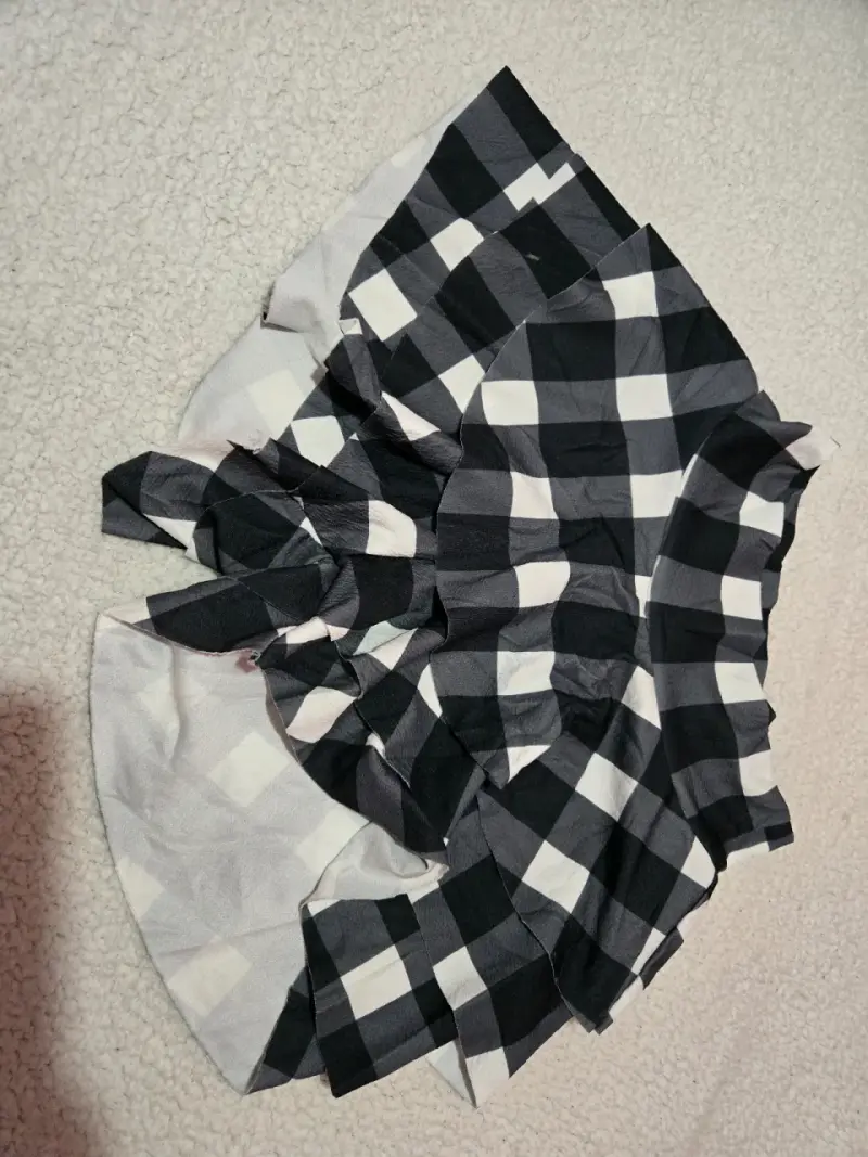 Conjunto de buzo de terciopelo azul con puntos - 3