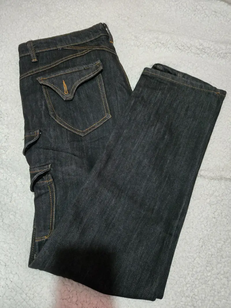 Jeans de mezclilla con diseño tie-dye para mujer - 5