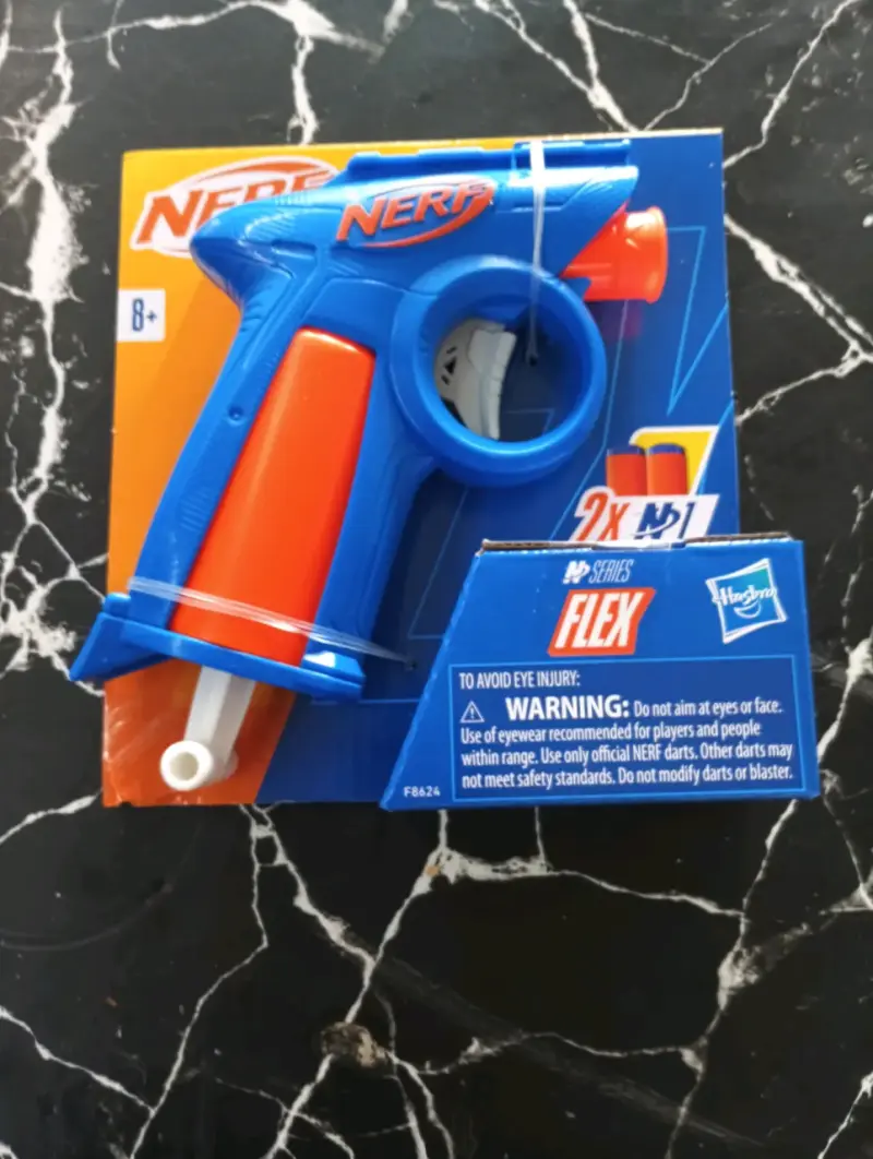 Pistola de Juguete Nerf Flex Azul y Naranja