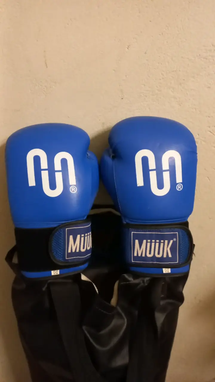 Guantes de boxeo azules Muuk 14 oz - 1
