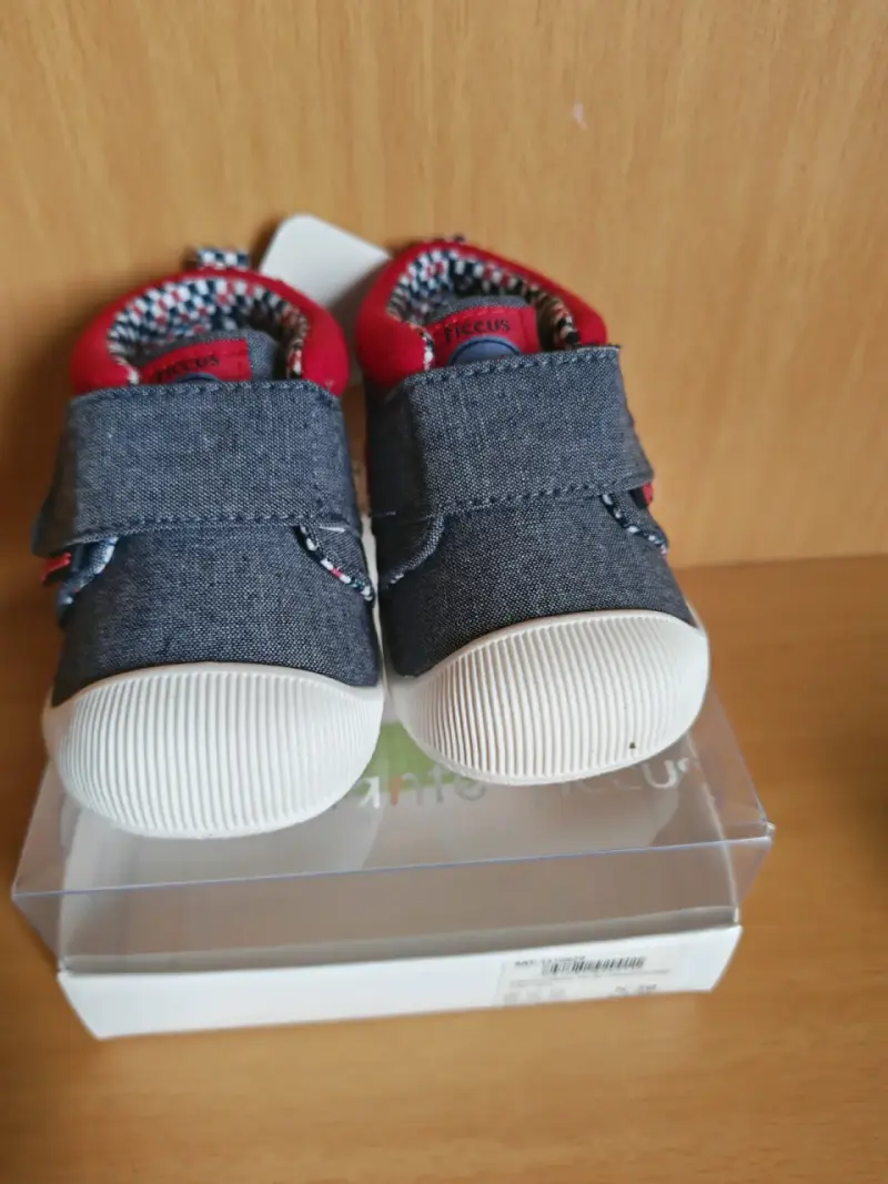 Zapatillas de bebé Fiecus azul y rojo - 1