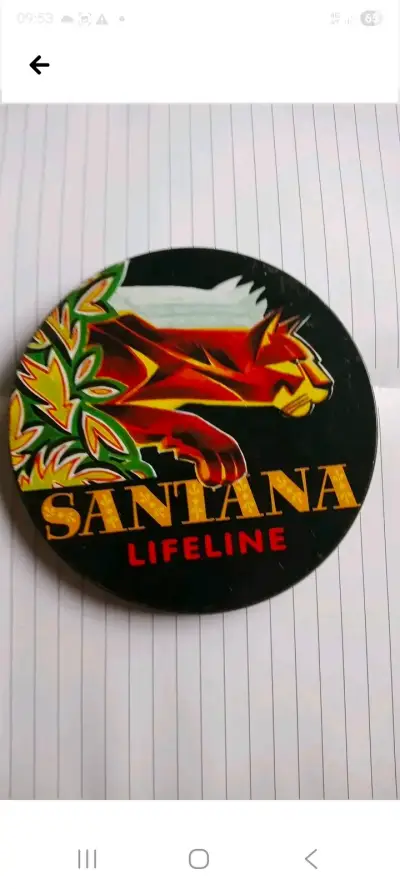 CDcaja circular grabado en Italia Santana Lifeline - miniatura 1