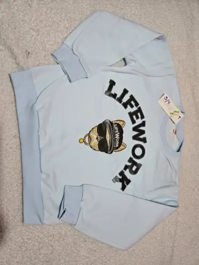 Polerón infantil de algodón con estampado divertido - miniatura 2