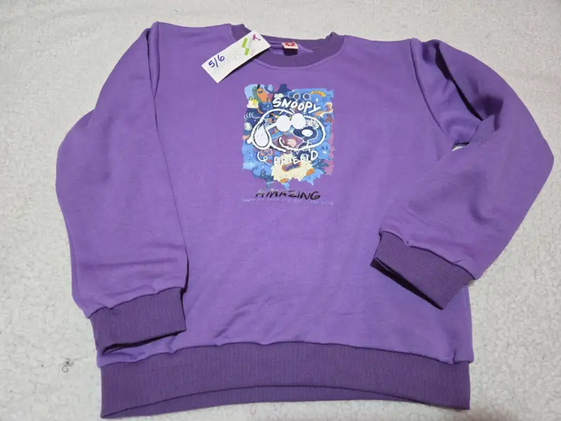 Polerón infantil de algodón con estampado divertido - 5