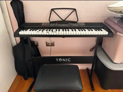 Teclado electrónico Tonic con soporte y banco - miniatura 2
