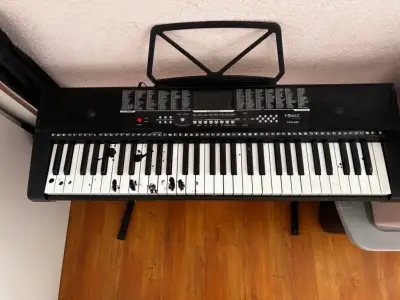 Teclado electrónico Tonic con soporte y banco - miniatura 3
