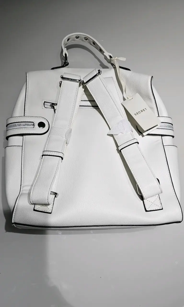 Mochila blanca Secret con diseño elegante - 2
