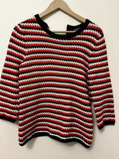 Suéter de rayas multicolor para mujer - miniatura 2