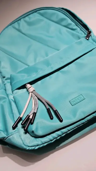 Mochila turquesa para notebook Index - miniatura 3