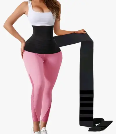 Faja reductora negra ajustable para mujer - miniatura 1