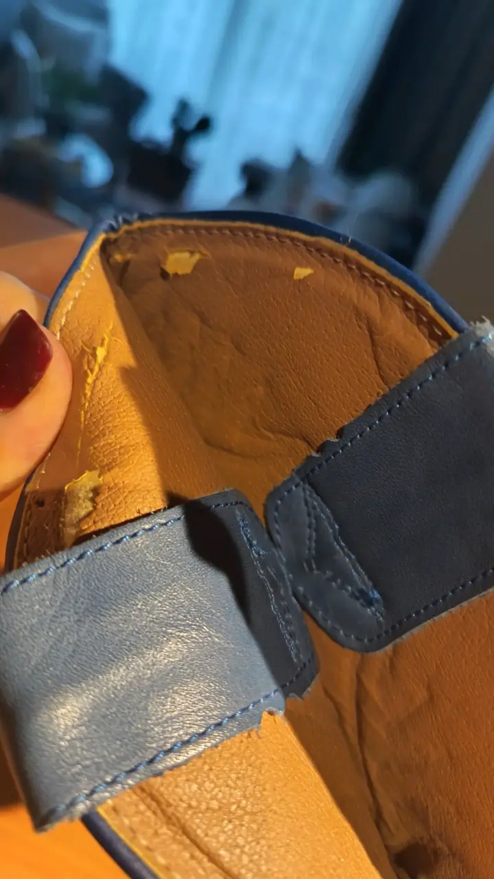 Botas vaqueras de cuero azul para mujer - 4