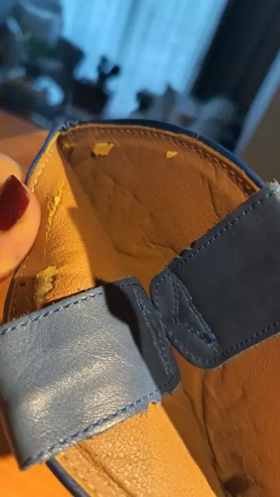 Botas vaqueras de cuero azul para mujer - miniatura 4