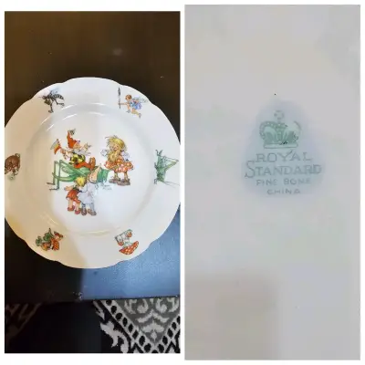 Platos de porcelana de payasos,niñas, duendes - miniatura 3