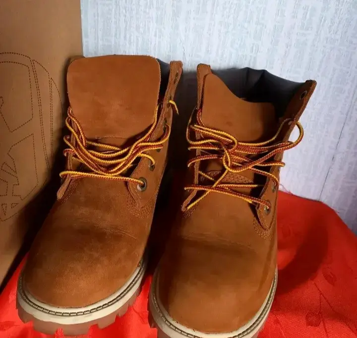 Botas de cuero marrón para hombre - 1