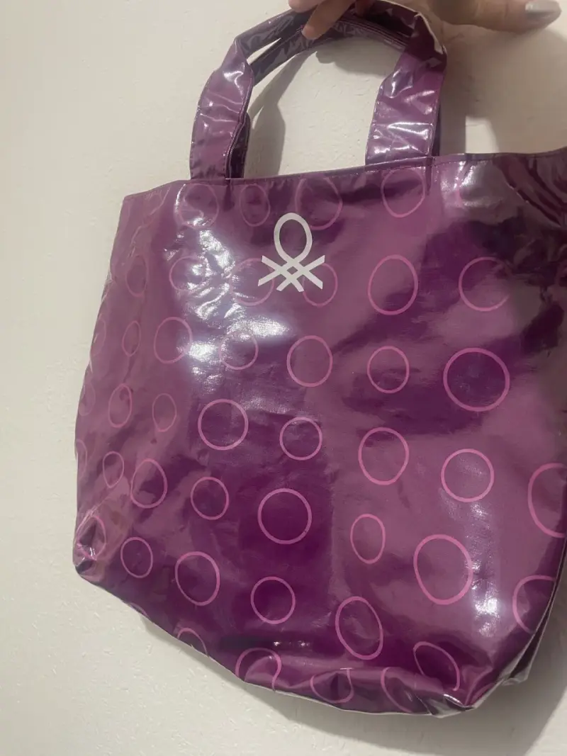 Bolso de mano impermeable con diseño de círculos - 2