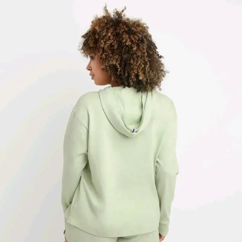 Polerón con capucha verde Champion para mujer - 2