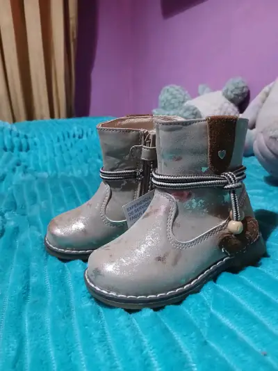 Botas de cuero para bebé Fagus Baby N°21 - miniatura 1