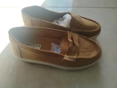 Mocasines de gamuza marrón Boteli - miniatura 2