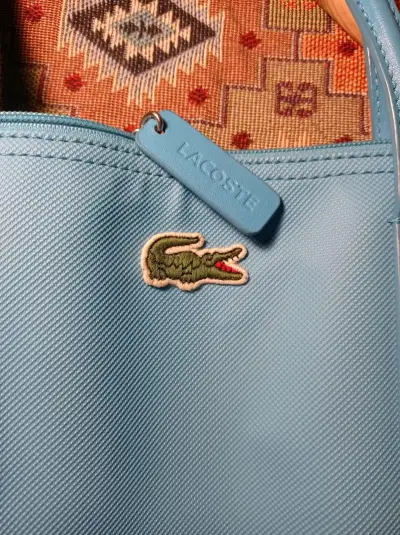 Bolso Tote azul Lacoste elegante - miniatura 4