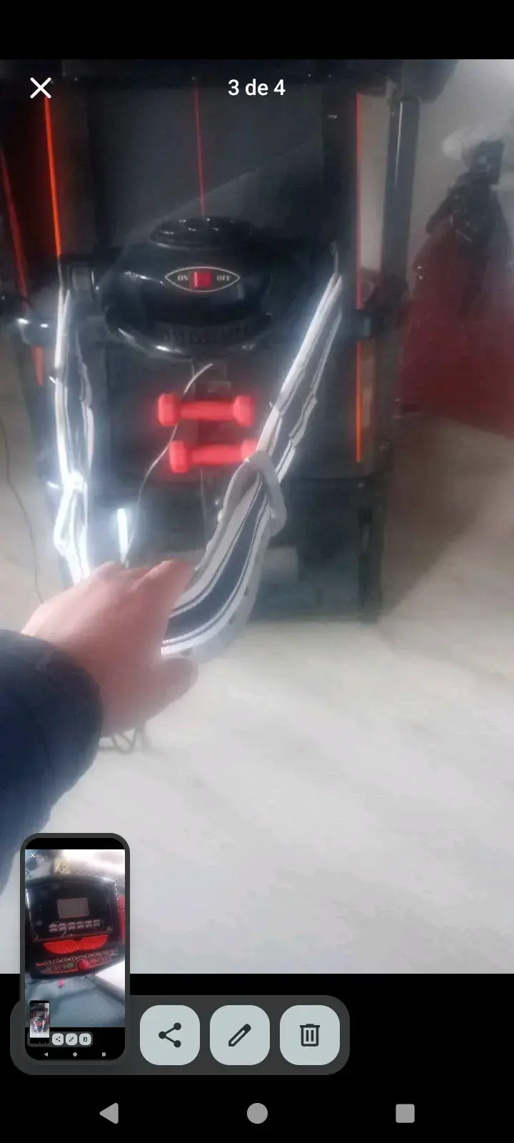 Caminadora eléctrica plegable con pantalla digital - 5