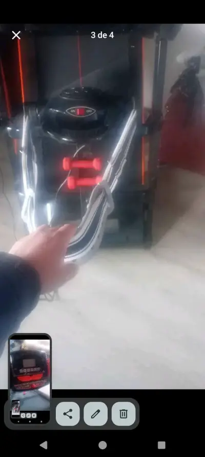 Caminadora eléctrica plegable con pantalla digital - miniatura 5