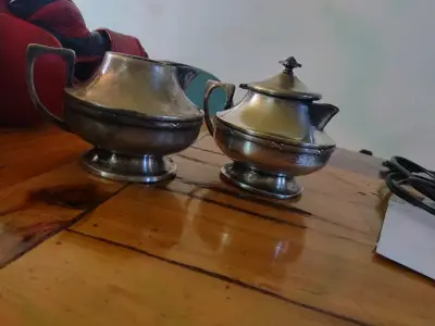 Juego de azucarera y cremera  vintage - miniatura 1