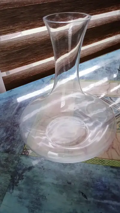 Decantador de vidrio transparente elegante - miniatura 5
