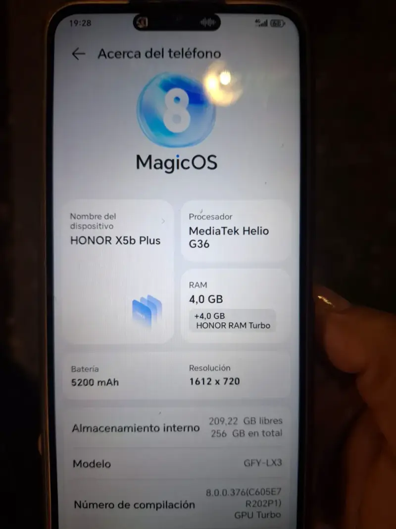 Smartphone Honor X5b Plus 256GB Azul - 3