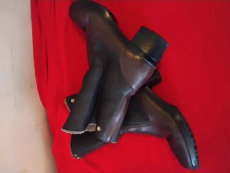 Botas de cuero marrón con forro interior - 3
