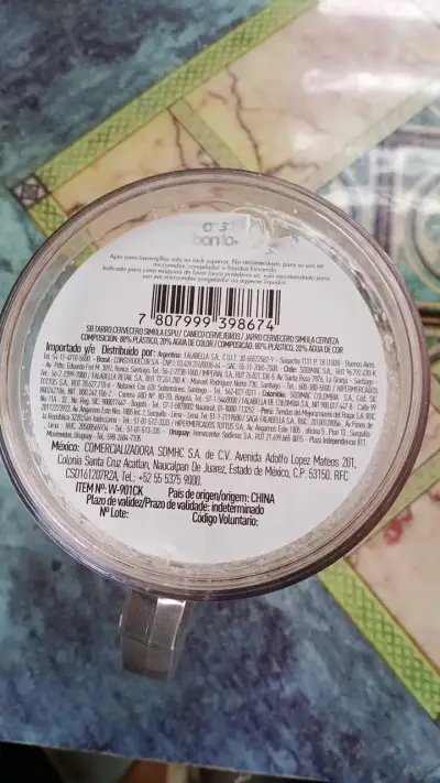 Jarro Cervecero Transparente de plástico - miniatura 4
