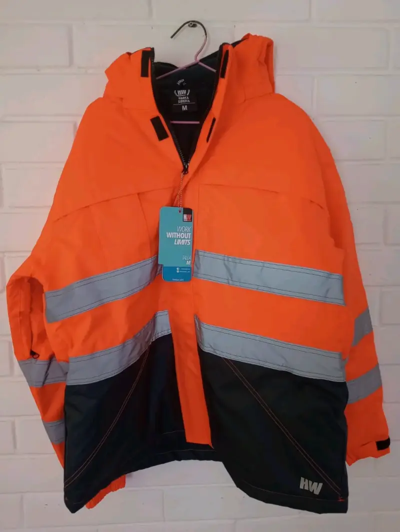 Chaqueta de trabajo reflectante naranja HW talla M