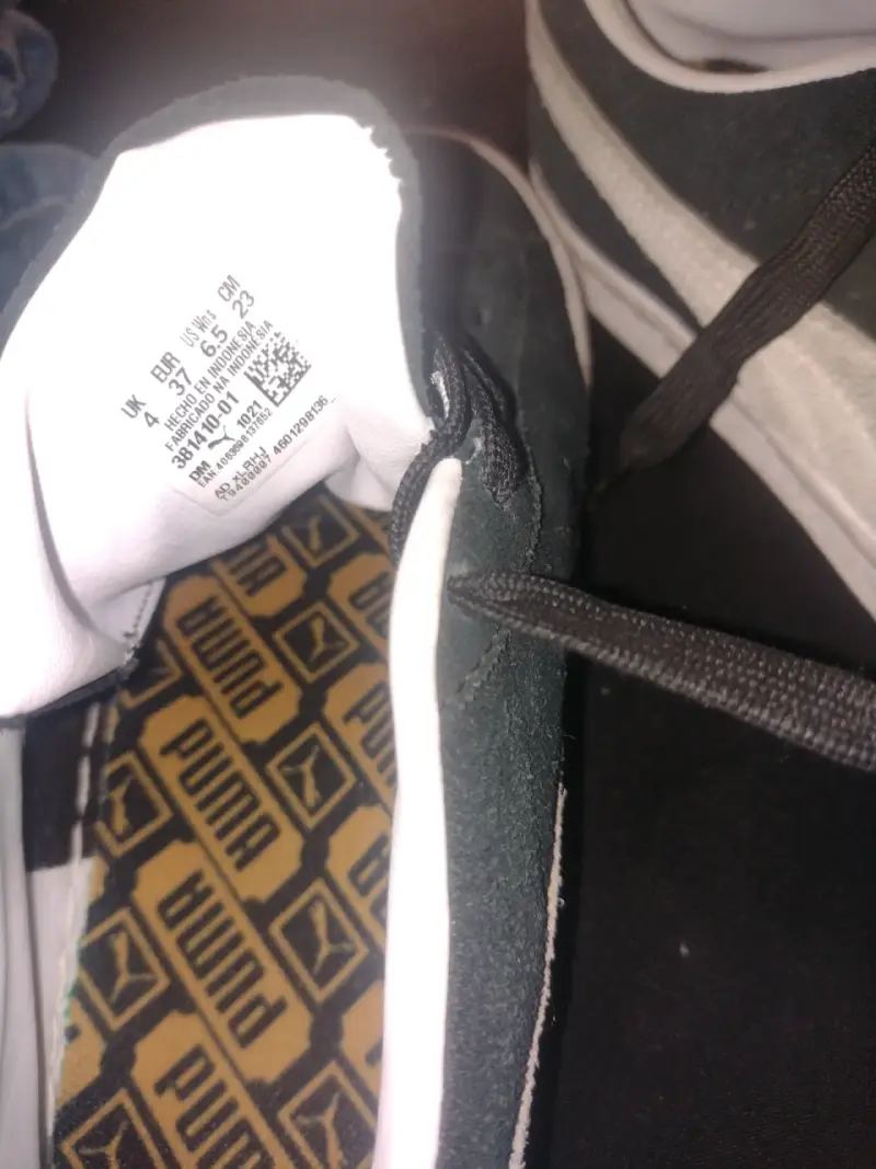 Zapatillas deportivas negras Puma Suede c biletera - 5