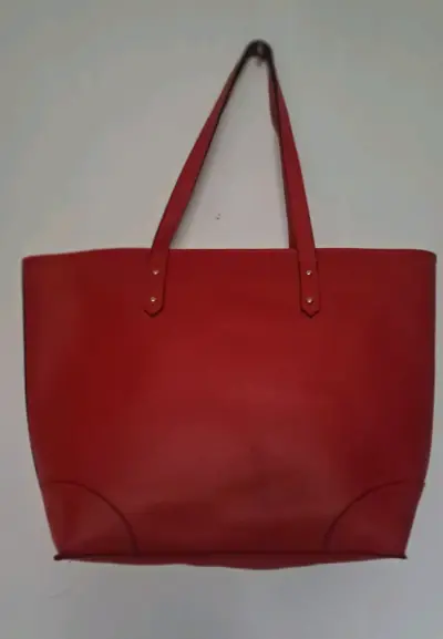 Bolso tote grande rojo elegante - miniatura 1