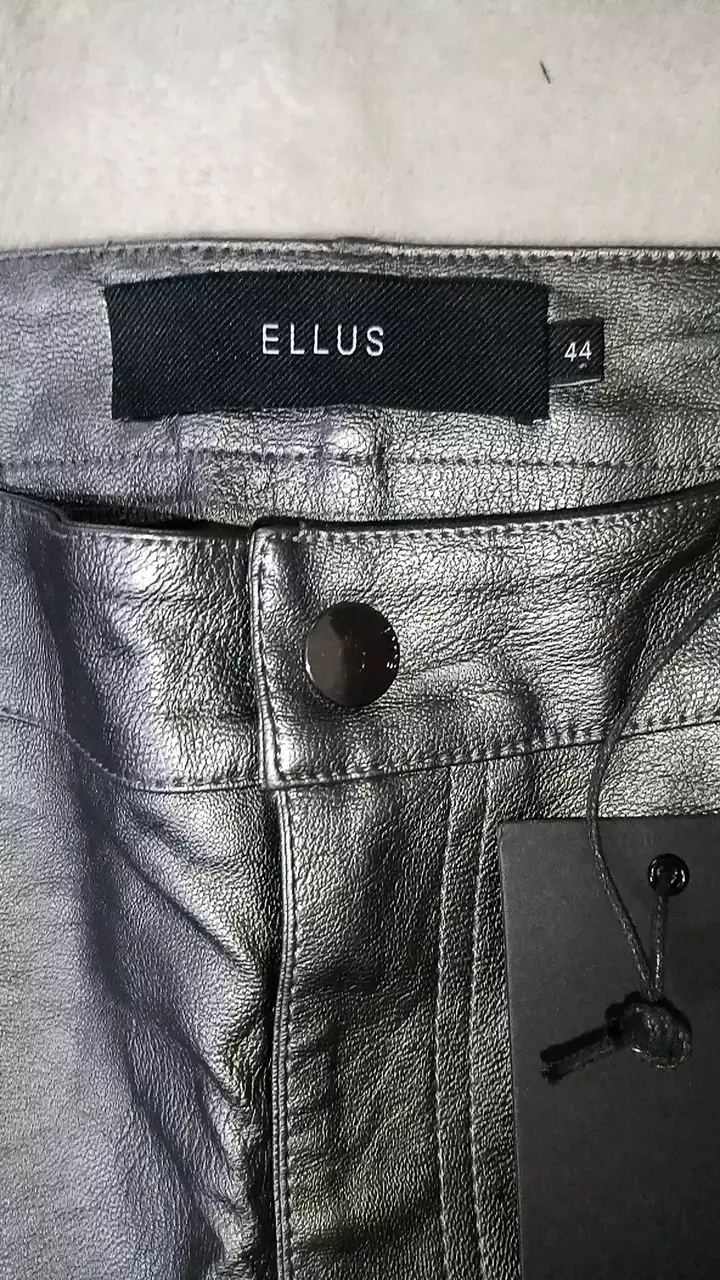 Pantalones de cuero sintético Ellus gris - 3